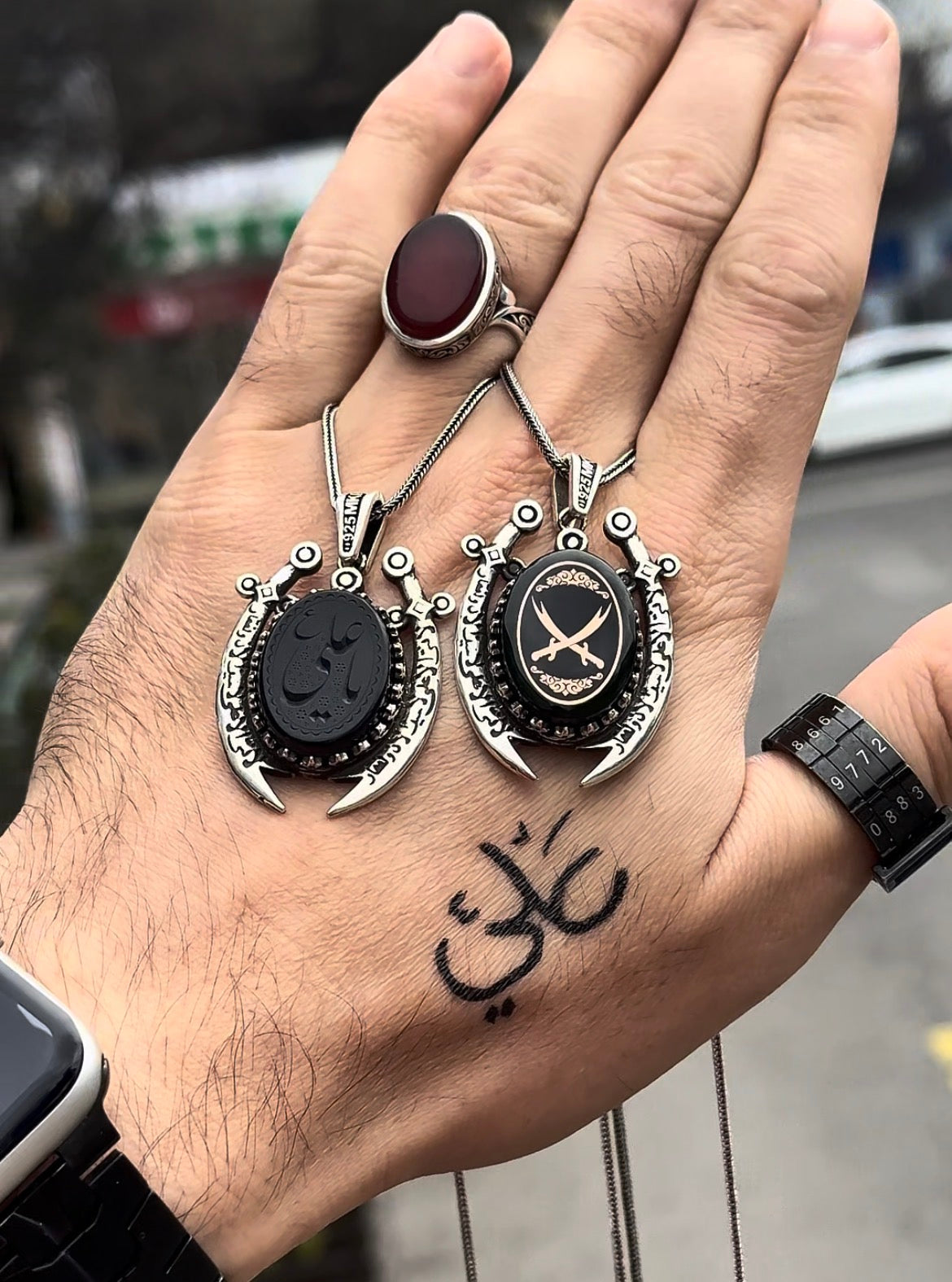 Ya Ali (ع) Zulfiqar Sword Necklace - 02